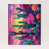 Inspirerende Woestijntransformatie Legpuzzel (Verticaal)