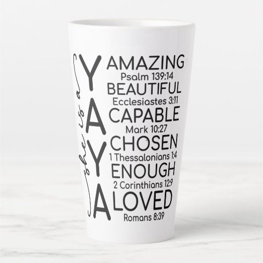 Inspirerende Yaya Latte Mok (Voorkant)
