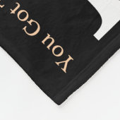 Inspirerende zinnen WordArt Patroon Wit Zwart Fleece Deken (Hoek)