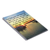 INSPIRERENDE ZONSONDERGANG GENESIS 1:3 FOTOONTWERP NOTITIEBOEK (Rechterzijde)