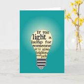 Inspirerende zorgofferte kaart (Gele Bloem)