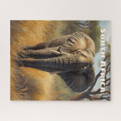 Inspirerende Zuid-Afrika Olifant Natuur Legpuzzel (Horizontaal)