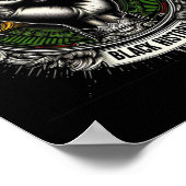 Inspirerende zwarte leiders - Krachtige zwarte han Poster (Hoek)