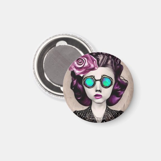 Inspirewire Opal Bril Meisje Magneet (Voorkant / Achterkant)