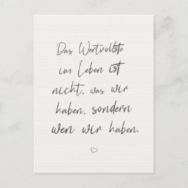 Inspirierender Motivierender Spruch Zitat Karte Briefkaart