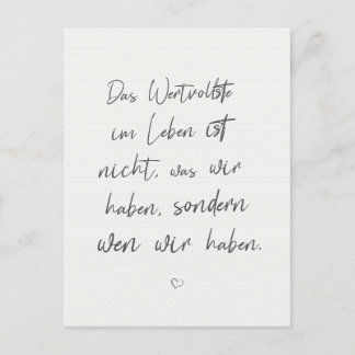 Inspirierender Motivierender Spruch Zitat Karte Briefkaart