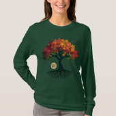 Inspiring Autumn Tree of Personal Growth Art T-shirt (Voorkant)