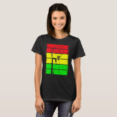 Inspiring Black Leaders Power Fist Hand Black Hist T-shirt (Voorkant volledig)