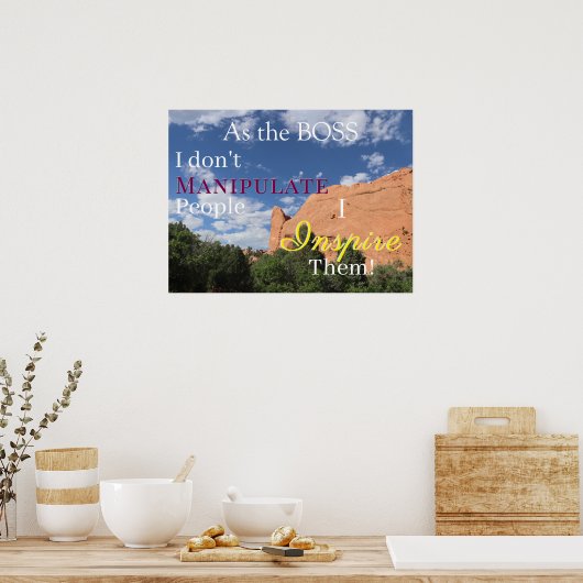 Inspiring Boss Poster (Keuken)