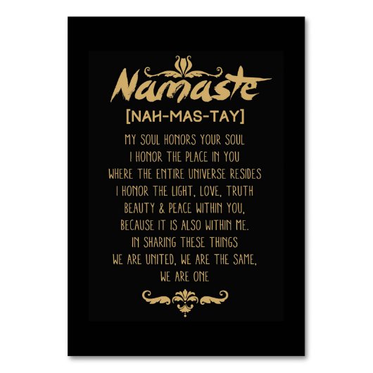 Inspiring Buddhism Namaste Definition Kaart (Voorkant)