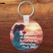 'Inspiring Faith' Aluminium Circle Sleutelhanger (Achterkant)