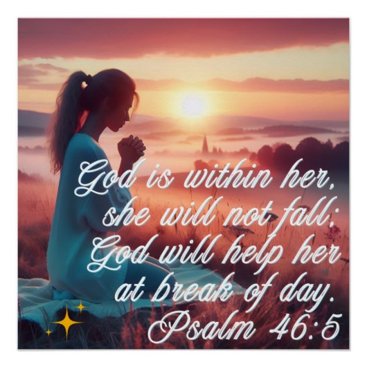 'Inspiring Faith' Glanzend Poster (Voorkant)