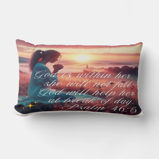 'Inspiring Faith' Lumbar Pillow Kussen (Voorkant)