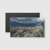 Inspiring Faith Quote Badlands Photography Magnet  (Voorkant / Achterkant)