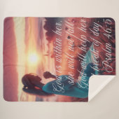 'Inspiring Faith' Sherpa Blanket Deken (Voorkant (horizontaal))