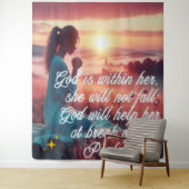 'Inspiring Faith' Tapestry Wandkleed (In situ)