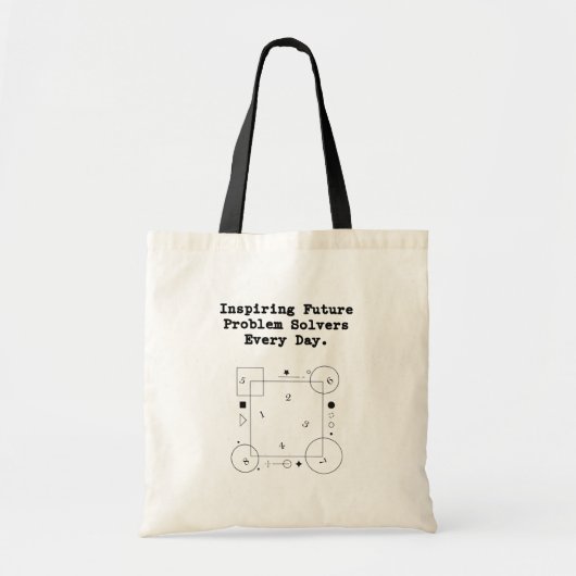 Inspiring Future Solvers | Daily Math Mentor Tote Bag (Voorkant)