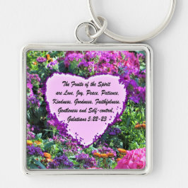 INSPIRING GALATIANS 5 BLOEMEN SLEUTELHANGER