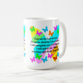 INSPIRING ISAIAH 41:10 BIBLIOTHEEK ZEER ONTWERP KOFFIEMOK (Voorkant rechts)