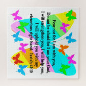 INSPIRING ISAIAH 41:10 BIBLIOTHEEK ZEER ONTWERP LEGPUZZEL (Horizontaal)