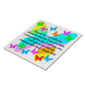 INSPIRING ISAIAH 41:10 BIBLIOTHEEK ZEER ONTWERP TEGELTJE (Zijkant)