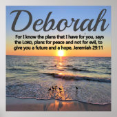 INSPIRING JEREMIAH 29:11 PERSONALIZED POSTER (Voorkant)