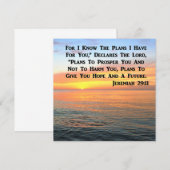INSPIRING JEREMIAH 29:11 SUNRISE KAART (Voorkant / Achterkant)