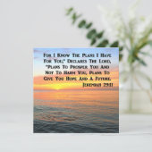 INSPIRING JEREMIAH 29:11 SUNRISE KAART (Staand voorkant)