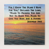 INSPIRING JEREMIAH 29:11 SUNRISE LEGPUZZEL (Verticaal)