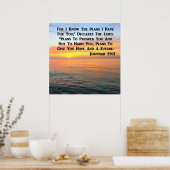 INSPIRING JEREMIAH 29:11 SUNRISE POSTER (Keuken)