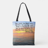 INSPIRING JEREMIAH 29:11 SUNRISE TOTE BAG (Achterkant)