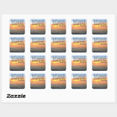 INSPIRING JEREMIAH 29:11 SUNRISE VIERKANTE STICKER (Vel)