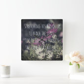 Inspiring Jeremy Bentham Quote Vierkante Klok (Huis)