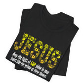 Inspiring Jesus with yellow flowers: Let God's lig T-shirt