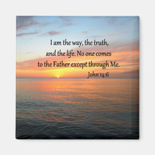 INSPIRING JOHN 14:6 SUNRISE FOTO DESIGN MAGNEET