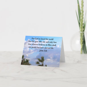 INSPIRING JOHN 3:16 FOTO KAART