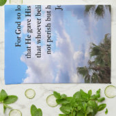 INSPIRING JOHN 3:16 FOTO THEEDOEK (Gevouwen)