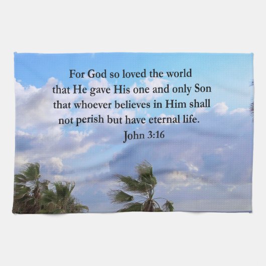 INSPIRING JOHN 3:16 FOTO THEEDOEK (Horizontaal)