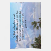 INSPIRING JOHN 3:16 FOTO THEEDOEK (Verticaal)