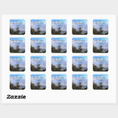 INSPIRING JOHN 3:16 FOTO VIERKANTE STICKER (Vel)