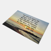 INSPIRING JOHN 3:16 SUNRISE FOTO DESIGN DEURMAT (Schuin)