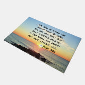 INSPIRING JOHN 3:16 SUNRISE FOTO DESIGN DEURMAT (Schuin)
