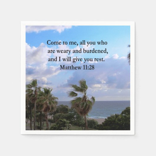 INSPIRING MATTHEW 11:28 SCRIPTURE ONTWERP SERVET (Voorkant)