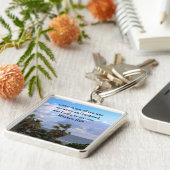 INSPIRING MATTHEW 11:28 SCRIPTURE ONTWERP SLEUTELHANGER (Zijkant)