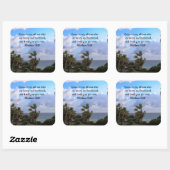 INSPIRING MATTHEW 11:28 SCRIPTURE ONTWERP VIERKANTE STICKER (Vel)