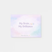 Inspiring Neurodivergent Affirmation Soft Pastel  Post-it® Notes (Voorkant)