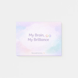 Inspiring Neurodivergent Affirmation Soft Pastel  Post-it® Notes