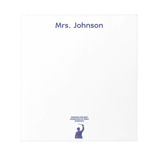 Inspiring Next Generation Great Scientists Design Notitieblok (Voorkant)