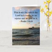 INSPIRING PSALM 118:24 VERSE KAART (Gele Bloem)