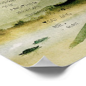 Inspiring Rumi Sweetheart Quote Mountain Scene Poster (Hoek)